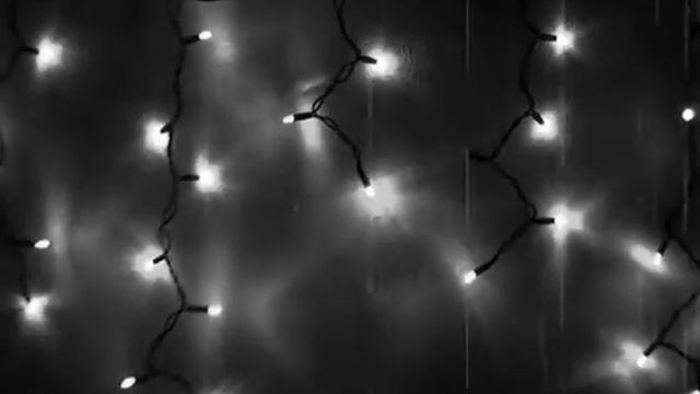 Уличная гирлянда Белая бахрома черный провод смотреть онлайн