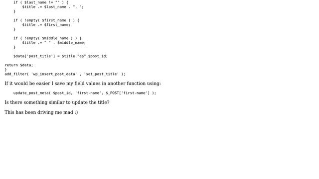 Wordpress: Can't get post ID using wp_insert_post_data смотреть онлайн