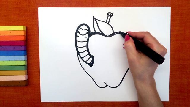 Рисуем червяка смотреть онлайн