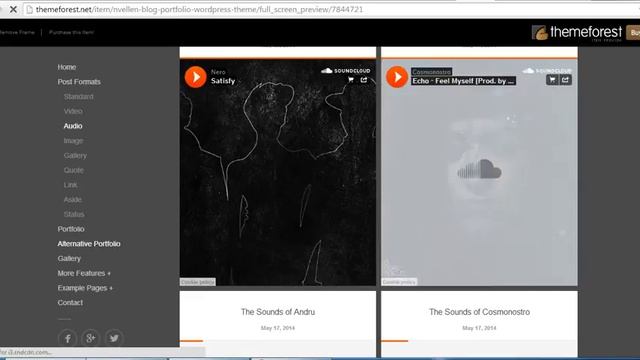Núvellen: Blog / Portfolio WordPress Theme download free смотреть онлайн
