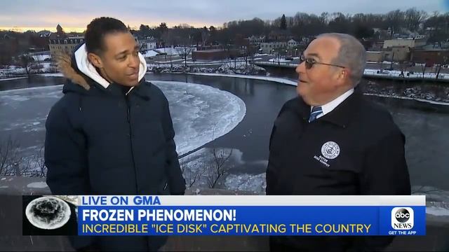 Spinning circle of ice leaves Maine residents perplexed смотреть онлайн