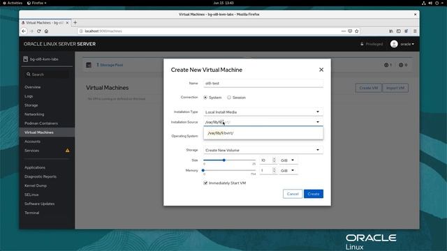 Using Cockpit to create KVM VMs on Oracle Linux смотреть онлайн
