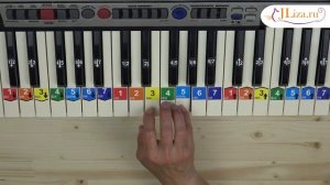 Как играть Ладушки на пианино. Ноты цифрами