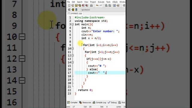 C++ square 3, C++ da to'rtburchak shakli смотреть онлайн