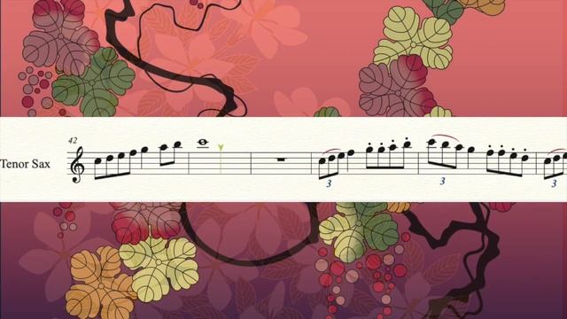 Groovy C major scale exercises for Tenor Saxophone (Free download music sheet and backing track) смотреть онлайн