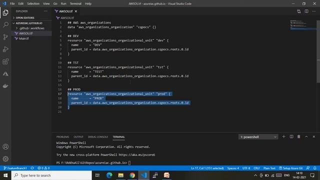 Terraform to create AWS Organization unit (OU) | GitHub actions смотреть онлайн