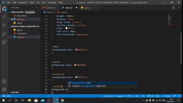 CREATE CUSTOM SCROLL INDICATOR WITH HTML CSS & JAVASCRIPT смотреть онлайн