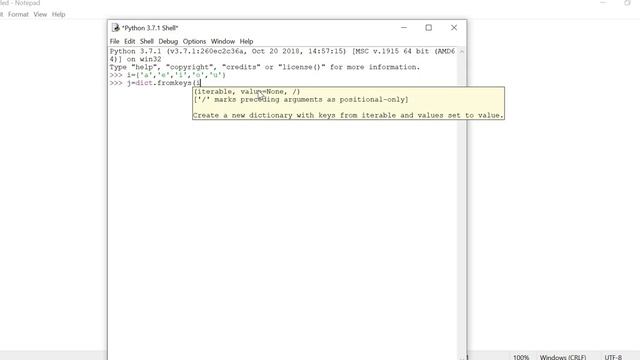 Python- fromkeys( ) method in Dictionary смотреть онлайн