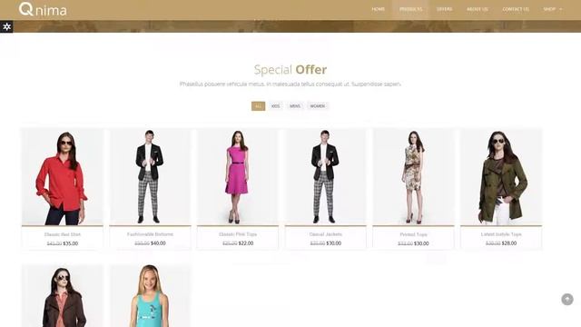 Qnima - One Page Multipurpose Wordpress theme смотреть онлайн