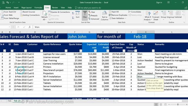 Excel 12 5 Some Tips on using Sales Forecast Template смотреть онлайн