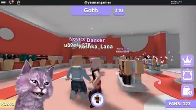 ДАВАЙТЕ ТАНЦЕВАТЬ В РОБЛОКС! Dance off Roblox смотреть онлайн