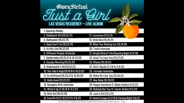 Gwen Stefani – Just A Girl (Live Album) [Full Concert] смотреть онлайн
