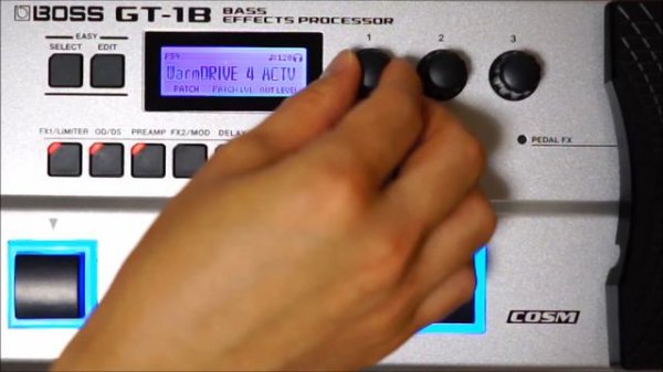 BOSS GT-1B PATCH P90 to P99 Bass Effects Processor TEST