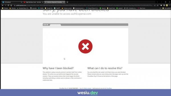 Chat GPT error | You are unable to access auth0.openai.com