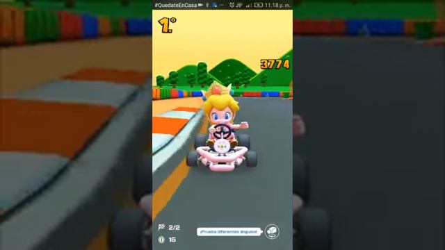 Mario Kart Tour - Gameplay walkthrough Part 2 - Donkey kong cup (IOS, Android) Baby Peach Winner смотреть онлайн
