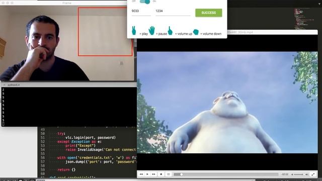 Controlling VLC player with gestures using Python, Flask, OpenCV and Electron Framework смотреть онлайн