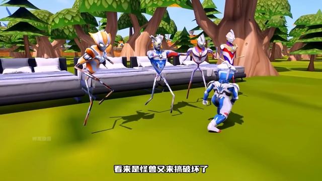 卑鄙的貝利亞吸走了奧特曼的能量，把奧特兄弟全部變成了大胖子，不料卻差點被壓成紙片！【神龍動漫】 смотреть онлайн