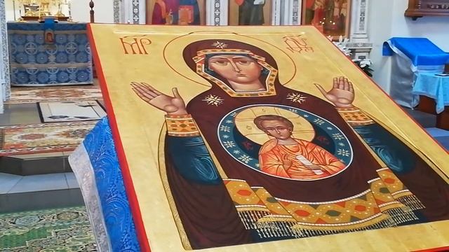 10.12. 2020. Молитва перед иконой Знамение. Висагинас.