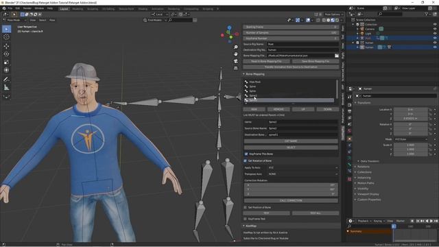 Blender Retarget Addon and Tutorial смотреть онлайн
