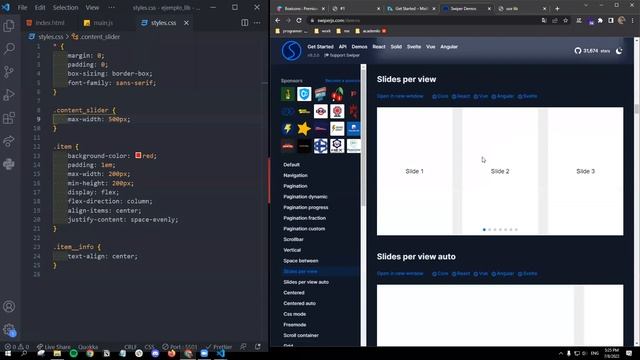 Implementación de swiper y mixitup смотреть онлайн