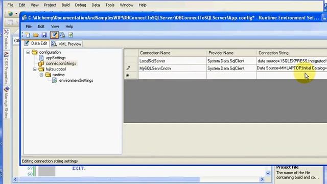 NetCOBOL for .NET Tutorial: Connecting to SQL Server Using a Connection String смотреть онлайн