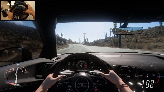 900HP Twin Turbo Audi R8 V10 Plus | Forza Horizon 5 | (Steering Wheel + Shifter) Gameplay смотреть онлайн