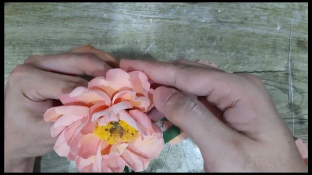PEONY FLOWER In Gumpaste / Sugar  (Realistic Hawaiian Coral Charm Peony)  Vlog 3 By Marckevinstyle