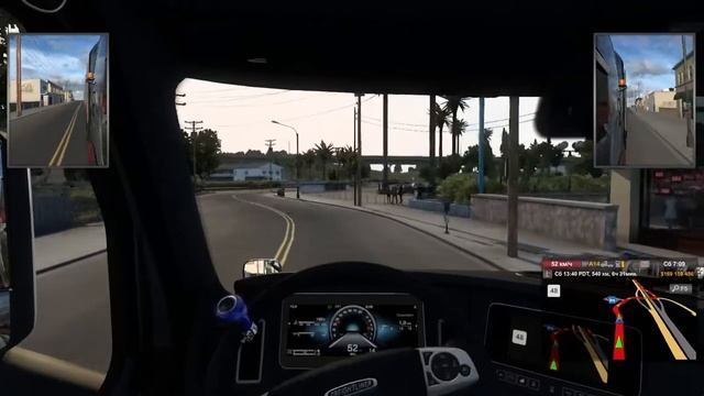 American Truck Simulator Новая приборная панель на FREGHTLINER смотреть онлайн