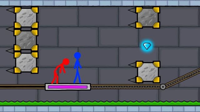 Watergirl and Fireboy Stickman Animation-(İce light temple) :Diamond Parkour смотреть онлайн