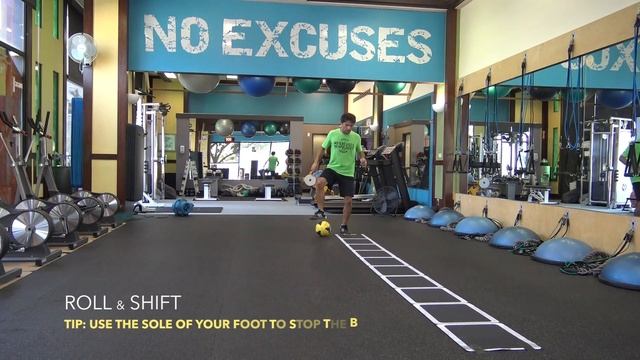 Soccer Agility Training Combining Agility Ladder with Soccer Ball part 1 смотреть онлайн