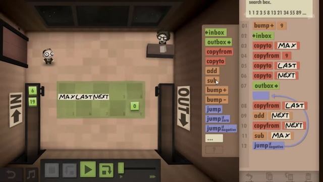 Human Resource Machine - 22 (Size & Speed Challenge) смотреть онлайн