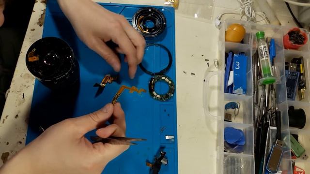 Ремонт объектива Canon 18-55mm - замена шлейфа автофокуса смотреть онлайн