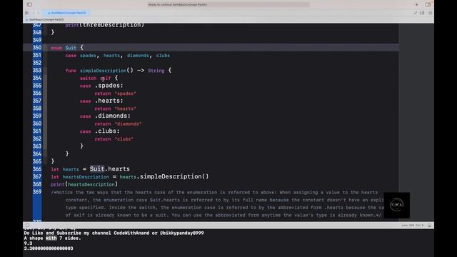 Part 3 | Swift | Class| inheritance| Structure | Enum | Method Overriding | Hindi @CodeWithAnand10 смотреть онлайн