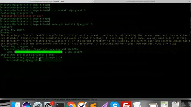 Easy steps to install the django and start the server смотреть онлайн