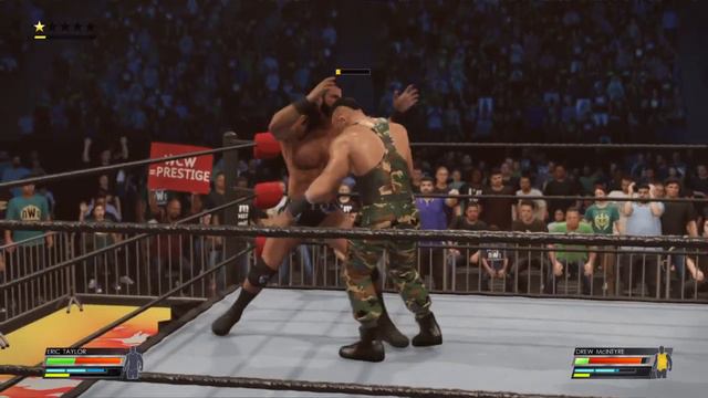 WWE 2K22 WCW Monday Nitro Eric Taylor vs Drew McIntyre смотреть онлайн