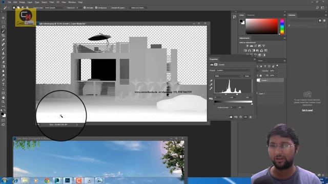 Architectural Photoshop post editing tutorial in Hindi | 3d Render Element tutorial смотреть онлайн