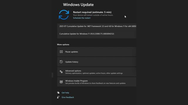 Windows 11 promises Windows update times and indications of progress during updates смотреть онлайн