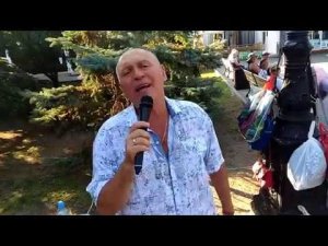 Танцы на Приморском бульваре - Севастополь - 10.08.19 - День Физкультурника - Певец Сергей Соков