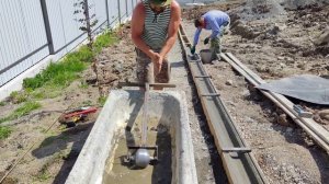 изготовление бетонных лотков методом прокатки