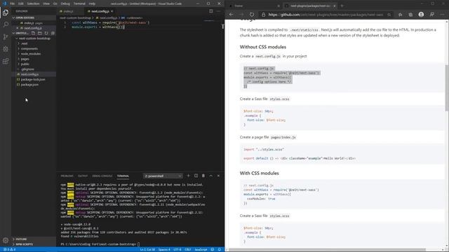 Next.js Custom Bootstrap: Configurations смотреть онлайн