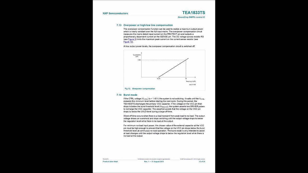 TEA1833TS/1H Datasheet