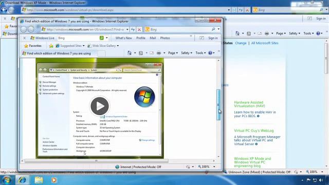 Windows Virtual PC - Documentation and Videos смотреть онлайн