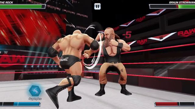 The Rock VS Braun Strowman WWE Mayhem