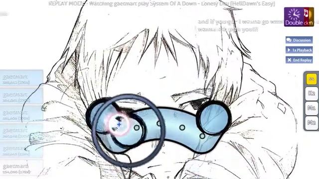Osu! - S.O.A.D Lonely day [double-rock-hidden] SS смотреть онлайн
