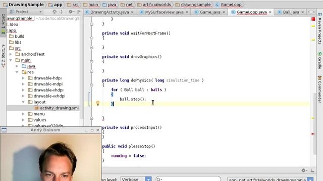 Android programming - drawing bitmaps in a game loop смотреть онлайн