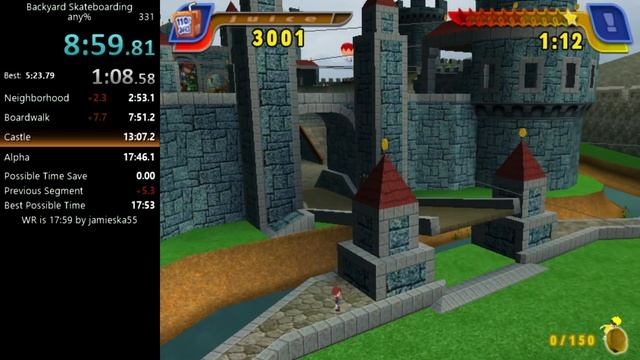 Backyard Skateboarding ANY % Former WR 17:53 | Psyrade смотреть онлайн