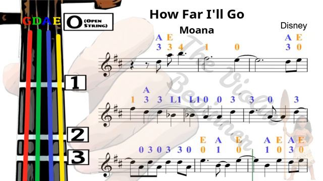 How Far I'll Go | Moana | Violin Tutorial | Disney | 小提琴入門班 | 尋我的路 | 魔海奇緣 | 迪士尼 [Level 3] смотреть онлайн