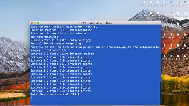 SIFT Implementation Demo смотреть онлайн