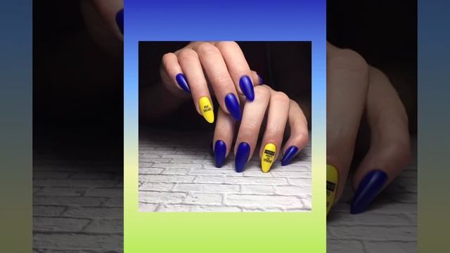 Яркий,стильный,экстравагантный, матовый синий маникюр 2020 смотреть онлайн