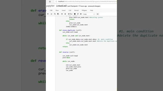 Linked List in Python Part 4 ( reverse a linked list) смотреть онлайн